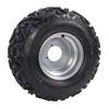 22x10 10 Tire 10 Inch A Shaped Pattern Anti Slip Explosion Proof Rear Wheel Tyre with Hubs for UTV Go Kart Golf Cart ATV