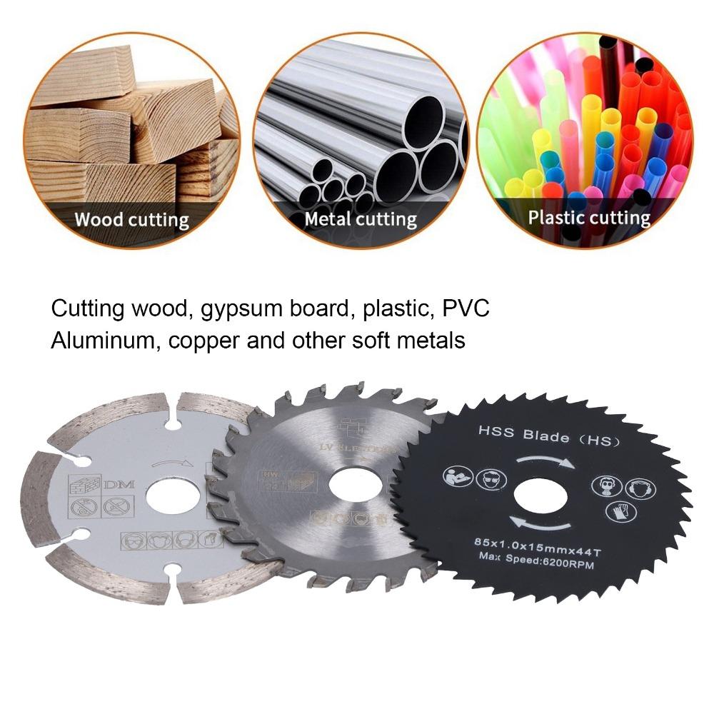 4pcs 3-3/8 Inch Diameter Mini Circular Saw Blade Circular Saw Blade Set  For Tile Grout Concrete