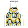 Geometry Stripe Triangles Pattern Kitchen Apron for Women Linen Bibs House Cleaning Pinafore Home Cooking Apron Accessories