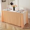 Tablecloth Oblong Shape Pure Color Easy Care Velvet Table Protection Banquets Party Decoration Tablecloth Diner Hotel Restaurant Picnic Table Cover