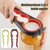 1 PC Can Opener Multi Functional Four In One Beverage Bottle Opener Cap Twister Four Position Can Opener Anti Slip Cap Twister