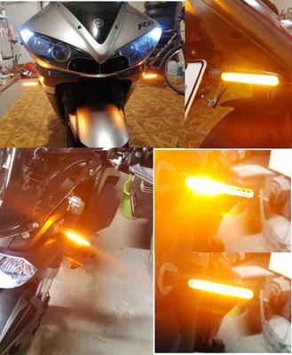 4 шт. Мотоциклетные 24LED Бегущие поворотники Гибкие сигналы поворота ДХО Задний фонарь
