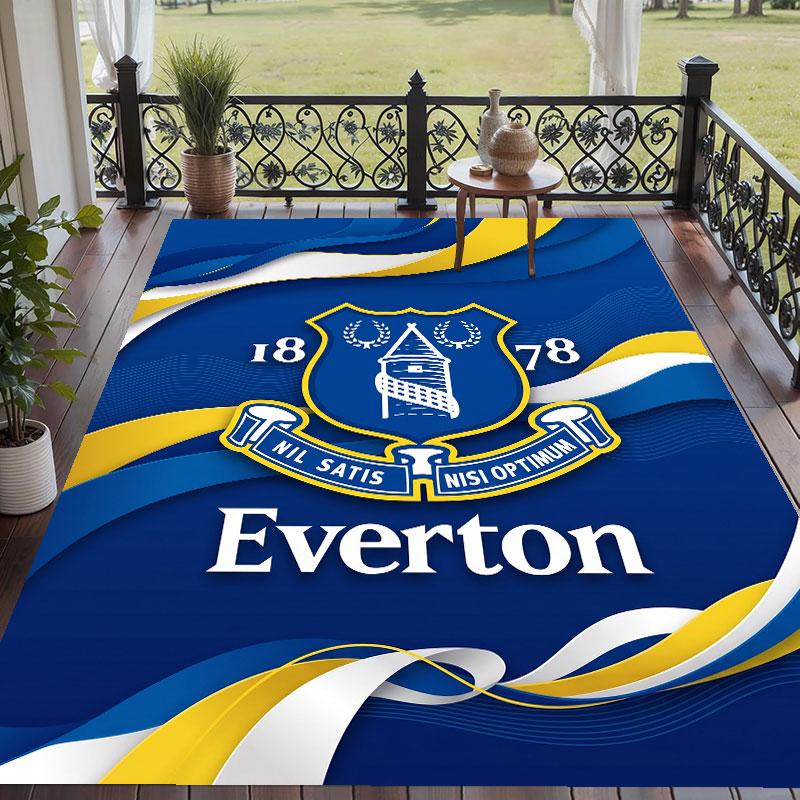 Мягкий ковер для пола с футбольным узором Everton, ковер-зона, декоративный коврик для декора комнаты в доме