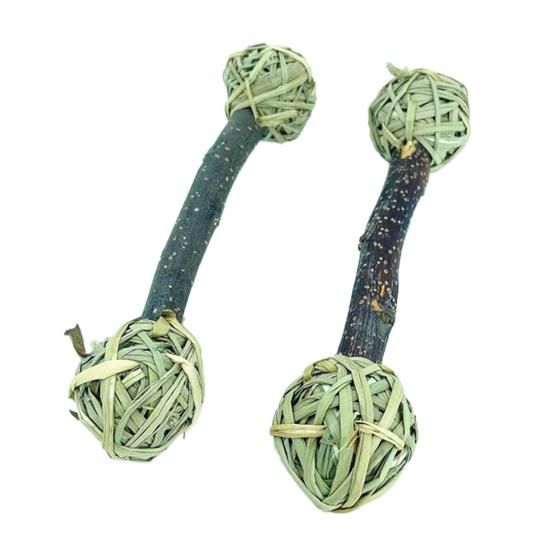 Игрушка-грызунок для хомяка Высокая прочность Натуральный материал Уход за зубами Экологичный Многоцелевой Устойчивый к укусам Травяной Кролик Хомяк Игрушки-грызунки для домашних животных Зубы питомца