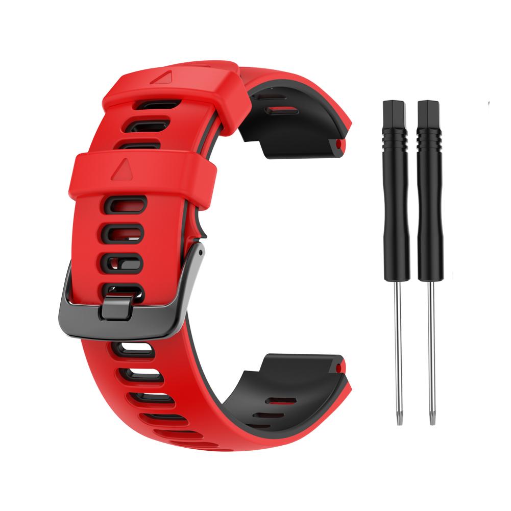 For Garmin Forerunner 735 XT 230 235 235lite 620 630 Approach S20/S5/S6 Watch Strap Two-Color Silicone Strap