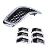 7 шт. Вставки для передней решетки, защитная накладка на решетку, аксессуар для Jeep Cherokee 2014-2018, хромированная пластина