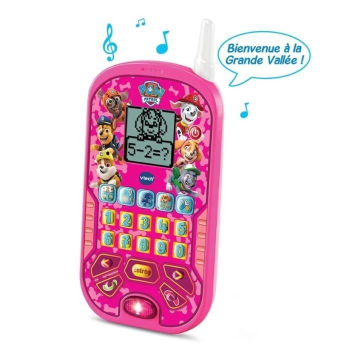 VTECH - ПАТРУЛЬ - Развивающий смартфон розовый - 6 развивающих занятий - Звонки и голосовые сообщения