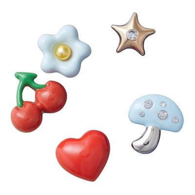 Текстурированные пуфы Акриловое волокно, Сплав цинка Аксессуары для обуви Унисекс Многоцветный