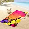 Colorful Pop Art Clouds Design Beach Towel quick-drying for travel outdoor sports jogging beach and swimming