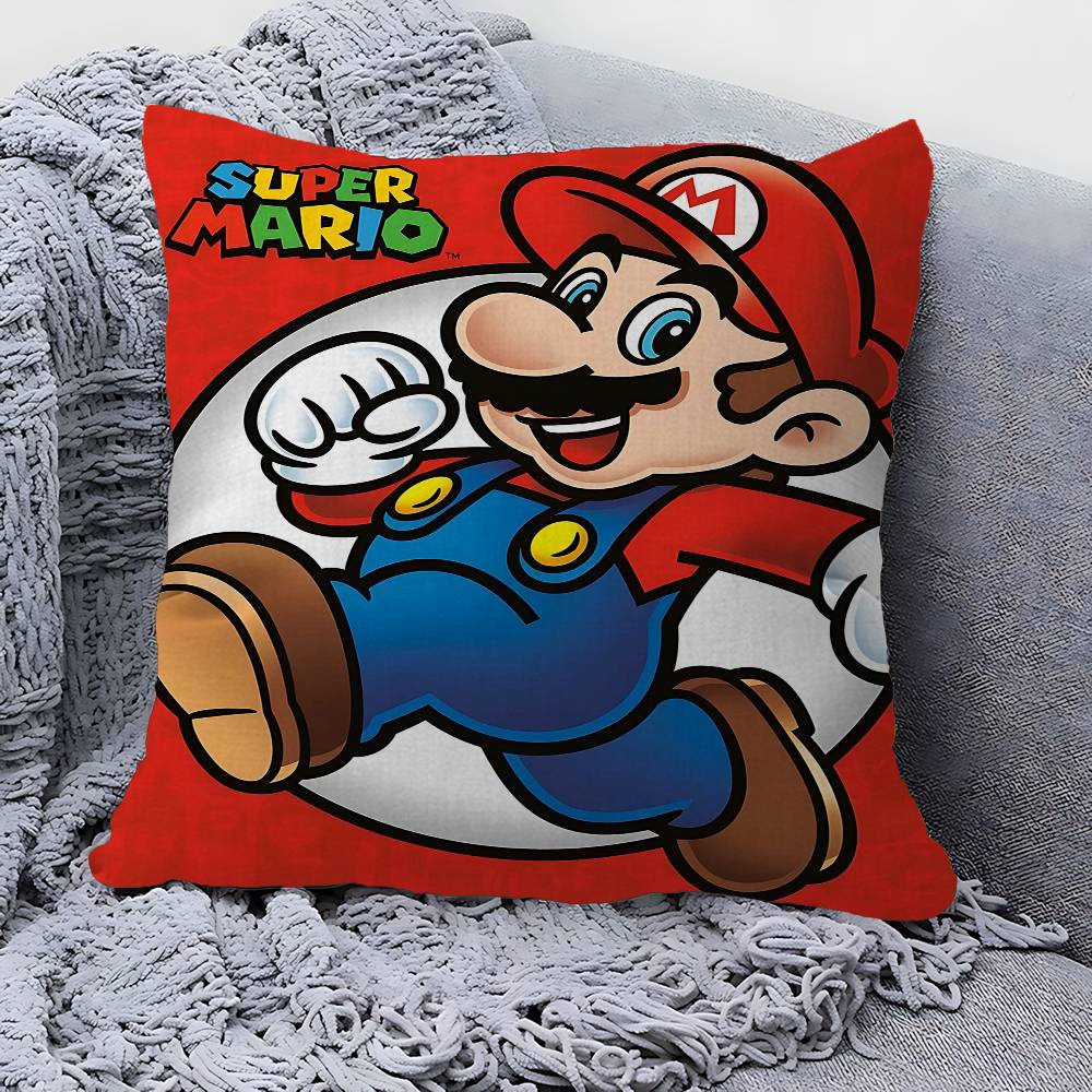 Персонализированная наволочка Super M-Mario для детской комнаты, Декор для дикой вечеринки, Наволочка, Подарок на день рождения ребенка, Душ для малыша