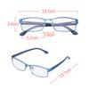Fashion Classic Business Reading Glasses for Men Titanium Alloy Frame Readers Eyewear Ultra Light Resin Lens Presbyopia Glasses
