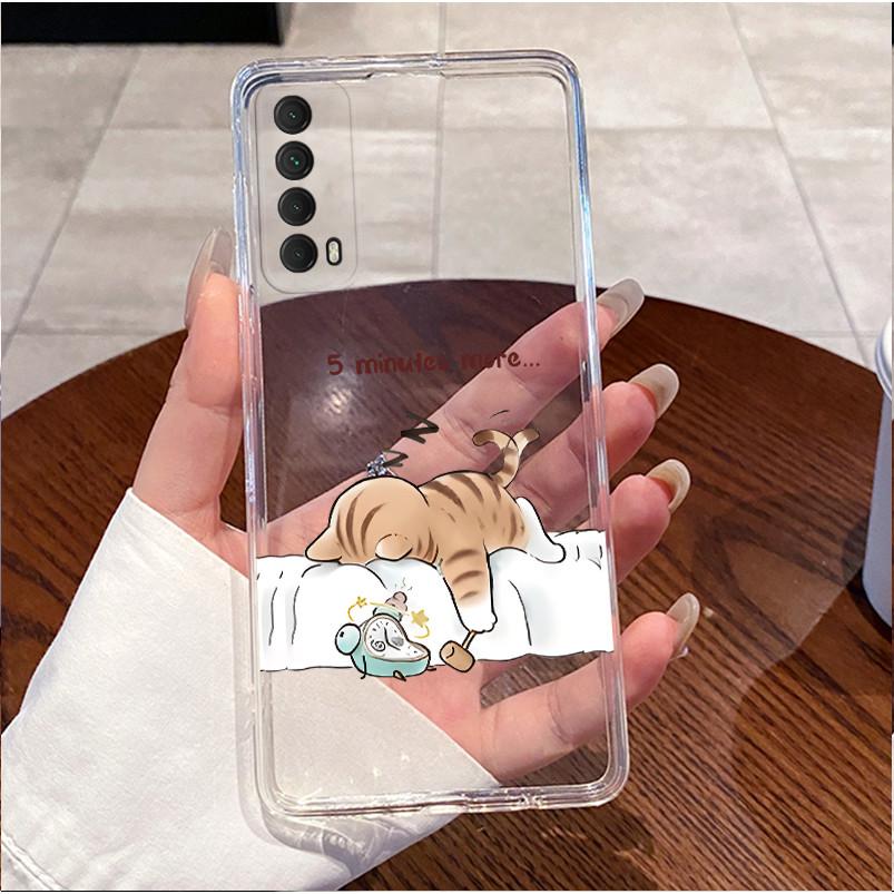 For Huawei P Smart 2021 Case Cute Luxury Back Cover For Huawei Y7a Psmart 2021 Phone Cases Clear Soft TPU Silicone Bumper Coque