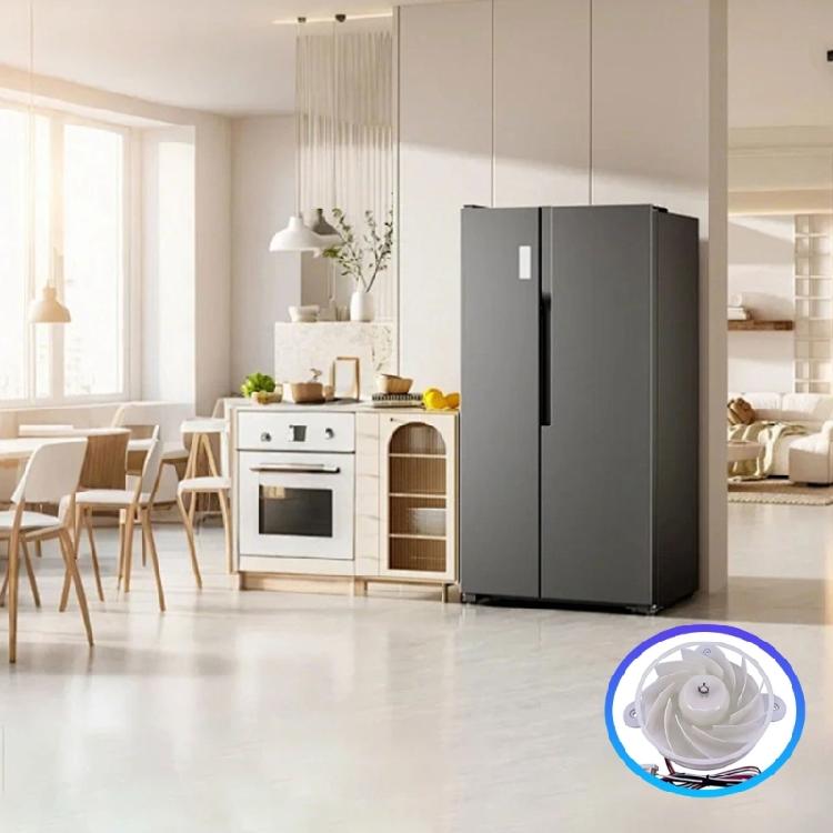 High performances Cooling Fan for Refrigerator Freezer DC12V with Strong Wind Power for Effective Cooling