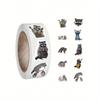 500PCS Cute Cartoon Raccoons Stickers Roll Vinyl Stickers For Scrapbook, Journaling, Laptop, Bumper, Skateboard, Water Bottles