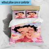 3PCS laday In Red Dress 3pcs Bedding,Including 3PCS Duvet Cover And 2pcs Pillowcases Perfect for Christmas,Ideal for Bedroom, Dormitory