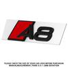 3D Car Styling Body Rear Trunk Emblem Sticker Badge Letters Decoration Decals For 78a A3 A4 A5 A6 A7 A8 Logo Auto Accessoriesa78
