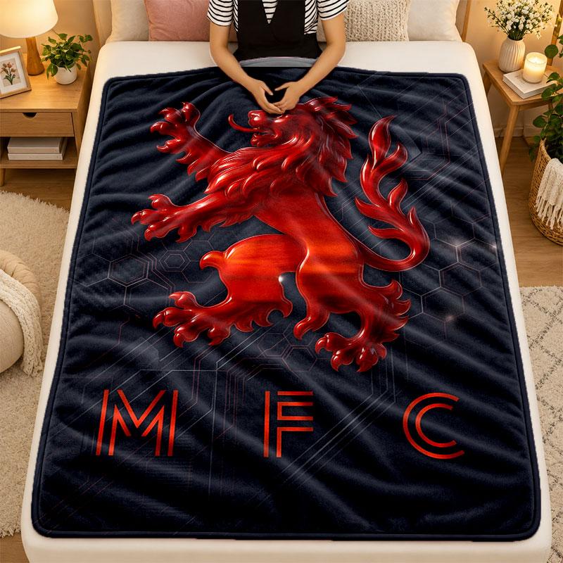 Flannel BlanketMiddlesbrough Warm Soft Throw Blanket for Indoor Sofa Bed Living Room Use