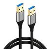USB 3.0 Кабель для передачи данных "папа-папа" для корпусов жестких дисков, радиаторов и ТВ-приставок - Стабильная двунаправленная передача