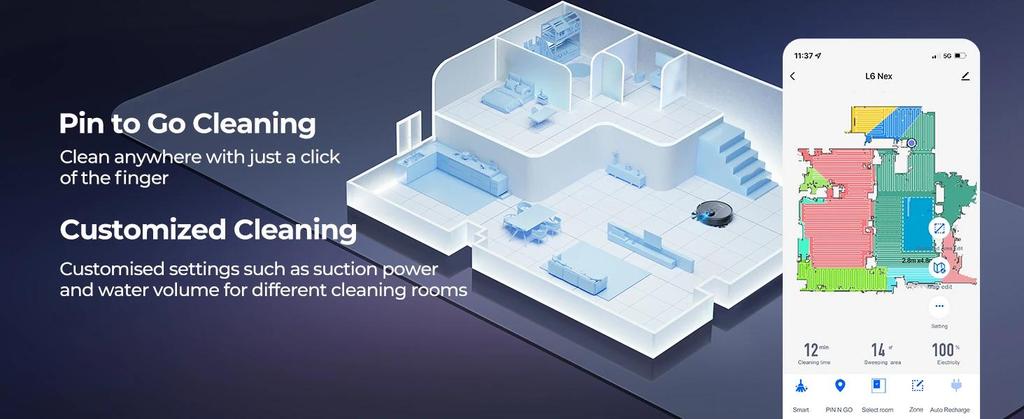 Новый робот-пылесос Laresar L6 Nex с силой всасывания 3500 Па, самозаряжающийся пылесос, высокопроизводительная LiDAR-навигация, робот-пылесос для дома