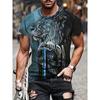 Men's T Shirt Tee Graphic Animal Lion Crew Neck Clothing Apparel 3D Print Outdoor Daily Short Sleeve Print Vintage Fashion Designer