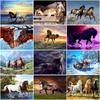 DIY 5D Diamond Painting Animals Cross Stitch Horse Diamond Embroidery Full Round Drill Rhinestones Mosaic Gift Home Decor