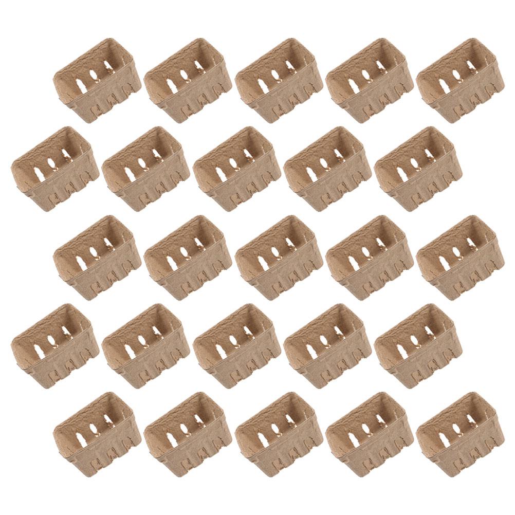 40 шт. биоразлагаемый лоток для черники, упаковочная коробка для фруктов, бумажная пластиковая корзина для фруктов, овощная мякоть, корзина для овощей, горшки для продуктов