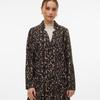 Женское пальто Katrine с леопардовым принтом, V-образный вырез, VERO MODA