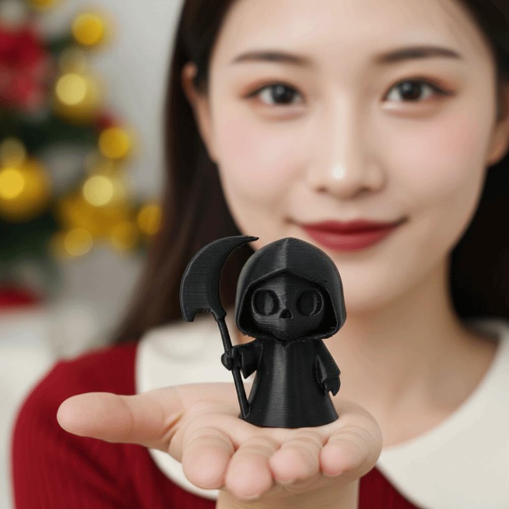 PLA Halloween Miniature Fluorescent Green 3D Printed Statue Skull Ghost Figurine Party