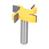 Surfacing Router Bit 4 Flute Tipped Slab Flattening CNC Woodworking Milling Cutter Planing Tool8mm