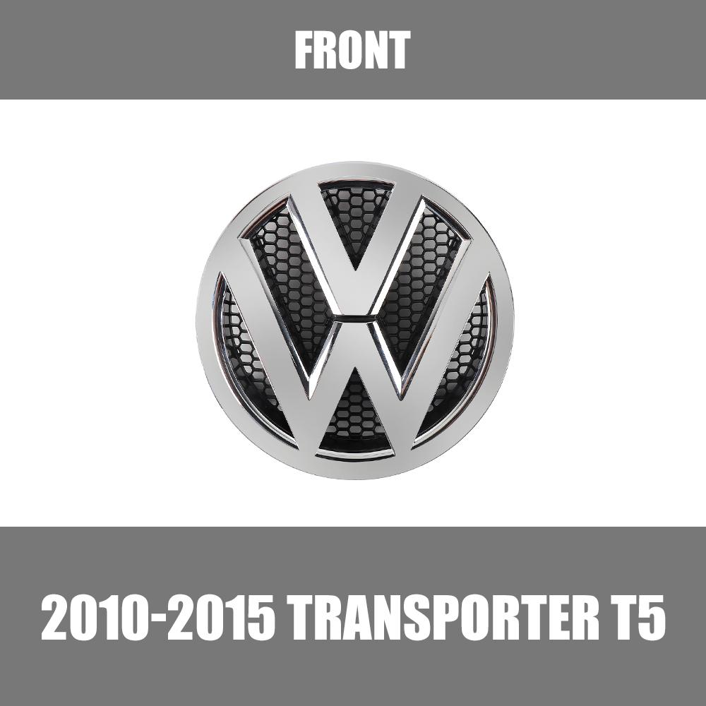 YNEPB1 1/2pcs Car Front Rear Trunk Logo Emblem Badge Sticker Decoration For Volkswagen VW Transporter T5 2010 2011 2012 2013 2015 2014