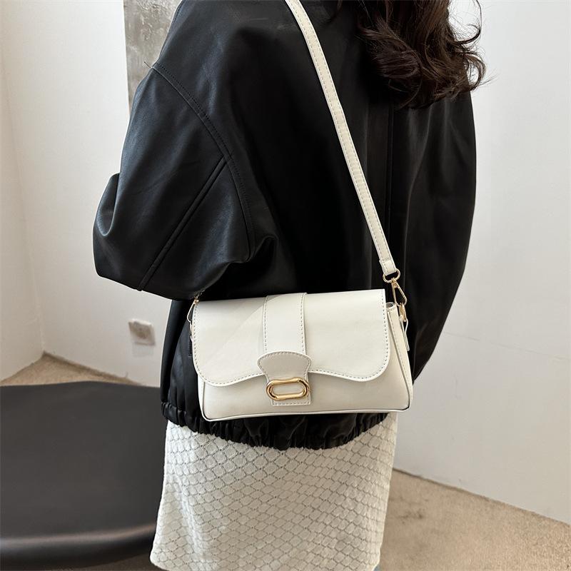 Повседневная текстура маленькая женская сумка 2024 года мода новая сумка через плечо подмышку ретро мода пригородный мессенджер маленькая квадратная сумка