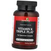 Витамин К комплекс, Vitamin K Triple Play, FutureBiotics 60капс (36419014)
