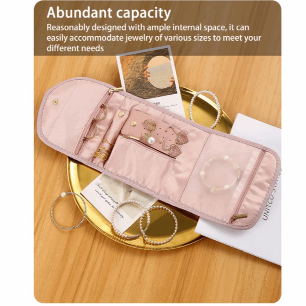 Foldable Portable Travel Jewelry Bag Necklace Journey Storage Bags  Jewelry Packing
