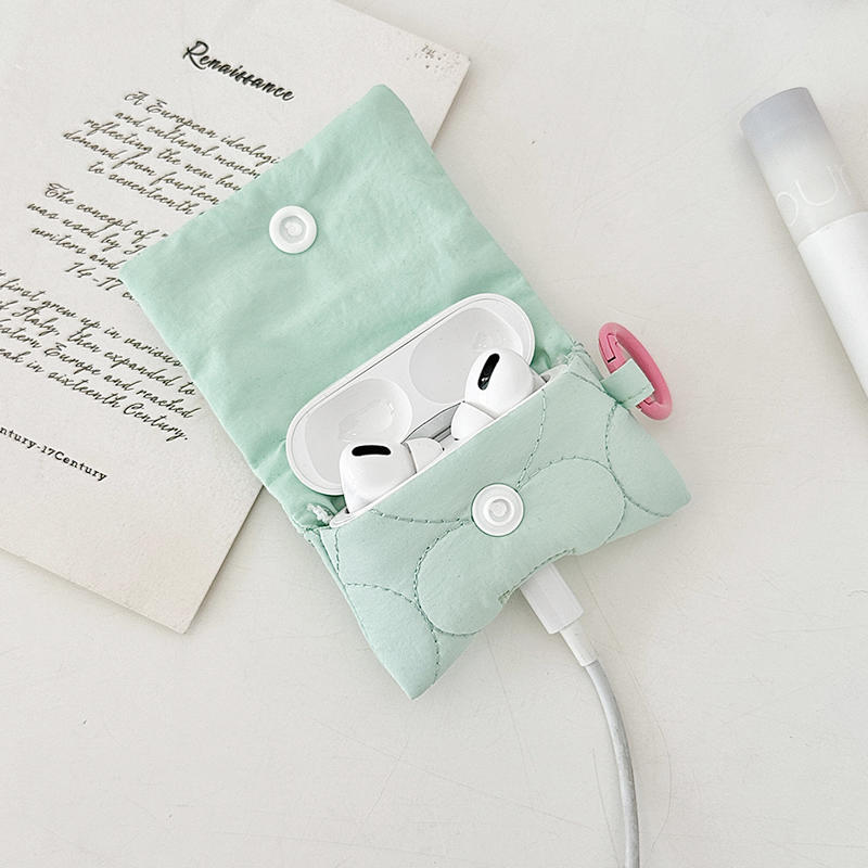 Cute Wireless Bluetooth Headphone Storage Case Convenient Travel Cute Earphones Organizers Protection Soft Case