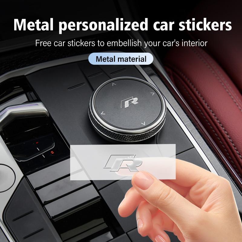 Car Metal Colourful Stickers Personalised Car Emblem Sticker For Volkswagen VW Golf Jetta Passat mk4 mk5 mk6 CC B5 B6 B7 Golf 4 zj5
