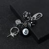 Backpack Hanging No. 8 Billiards Keychain Hiphop Lucky Dice Y2K Pendant  Female Lady Girl