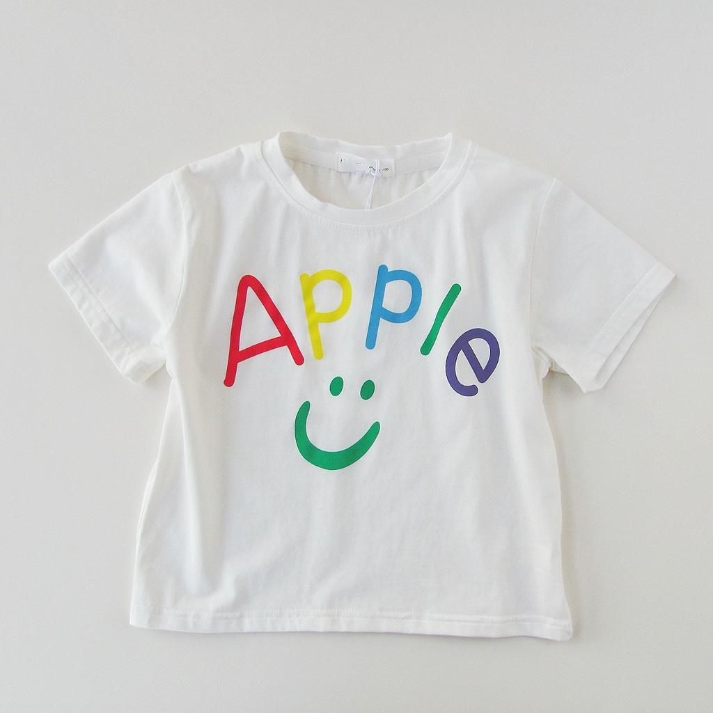 Boys and Girls Soft Cotton T-shirt 2025 Summer Children's Sleeve T-shirt Loose Cartoon Absorb Sweat Breathable