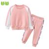 High Quality Girls' Suit Fleece-Lined Casual Top Pants Sportswear