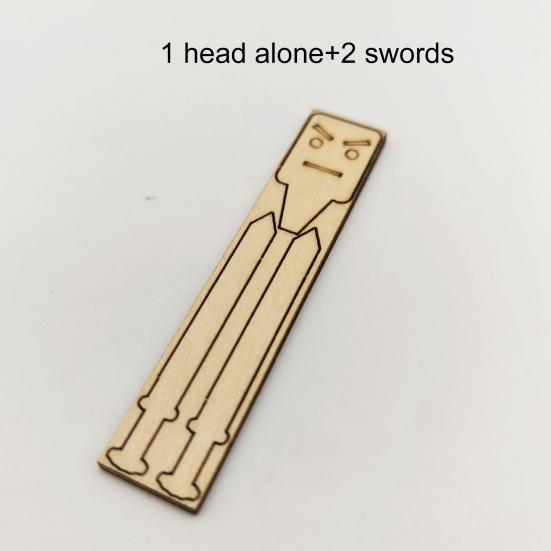 Bamboo Man Toy DIY Puppet Kit Children Interactive Game Bamboo Craft Material Kit for Boys Girls Gift