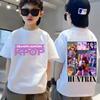 Модные футболки с принтом, с круглым вырезом, с коротким рукавом, повседневные, свободные, для мальчиков, удобные