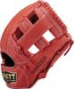 ZETT Youth Baseball Softball Ground Hero Red BJGB76420 Glove, All-Around, Left-Handed Throw, (6400),