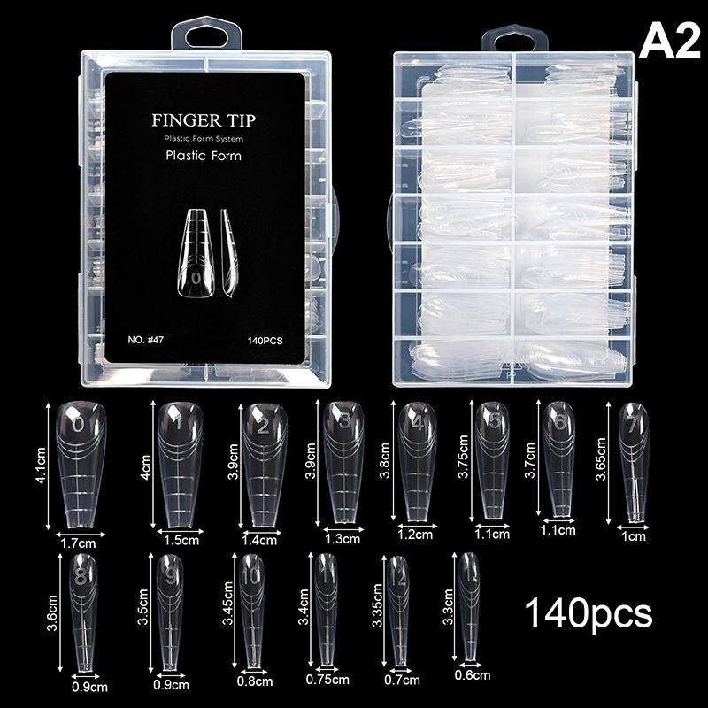 Eagle's Talon 70/140/150 шт. Короткие изогнутые типсы для наращивания ногтей стилет, прозрачные, мягкие, искусственные ногти для самостоятельного маникюра в салоне