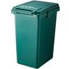 Мусорное ведро RISU Eco Container Style 2 с крышкой, Соединяемое, Ручка для одной руки, Темно-зеленое, 45 л, Сделано в Японии (CS2-45J)