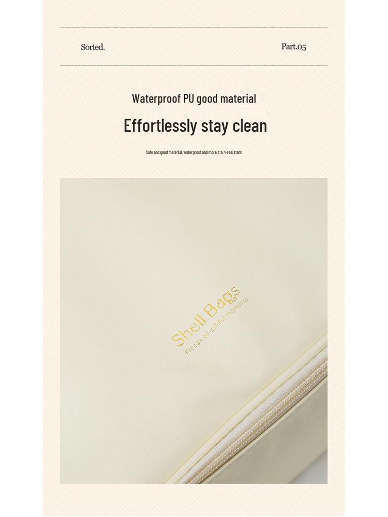 Large Capacity Portable Travel Makeup and Toiletries Bag for Students