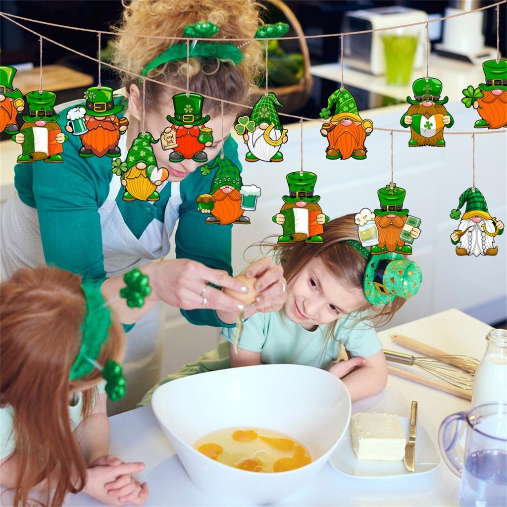 Деревянная удача, креативный подвесной реквизит, декор для Дня Святого Патрика, вечеринки, фестиваля, домашний декор