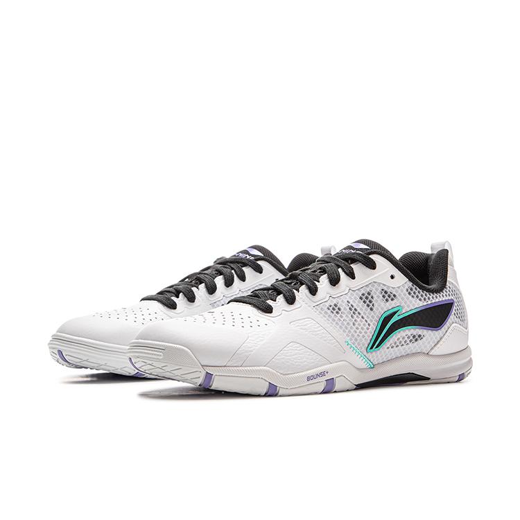 Li Ning износостойкие дышащие низкие тренировочные кроссовки унисекс Белый Черный APPU027-4