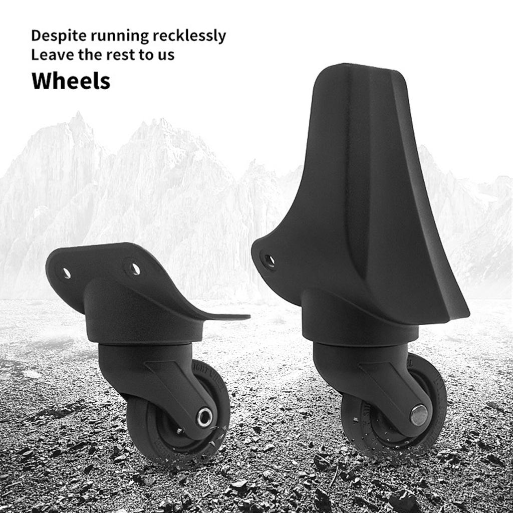 4 шт. Универсальные сменные колеса для чемодана, вращающиеся на 360 градусов, запасные части для багажа для плавных путешествий