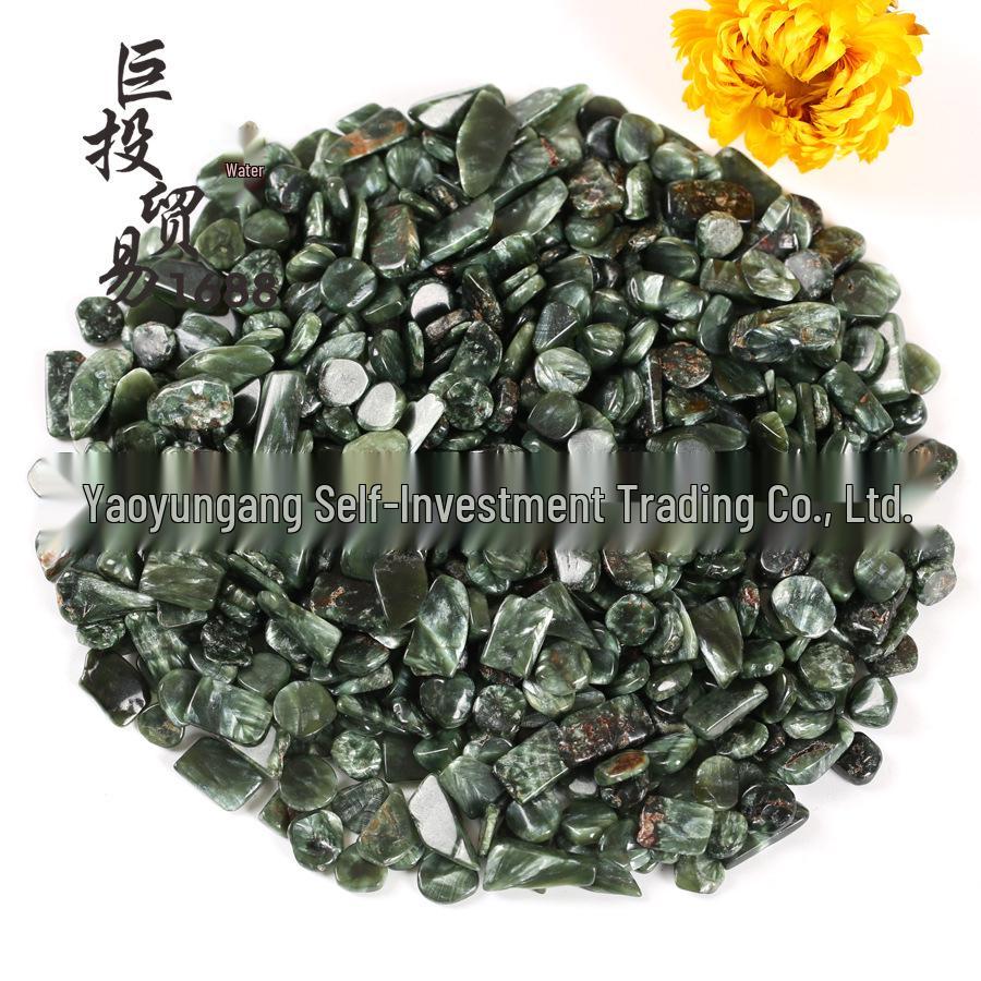 Natural Green Dragon Crystal Gravel for Bonsai, Fish Tanks, and Educational Use