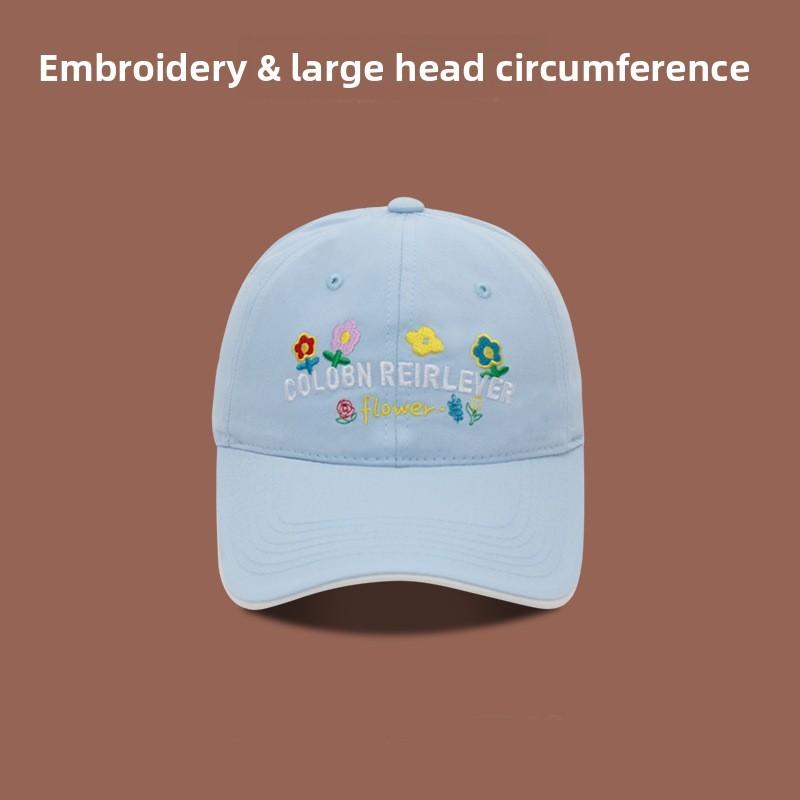 Womens Cotton Baseball Cap With Wide Brim And Adjustable Closure For Spring And Summer