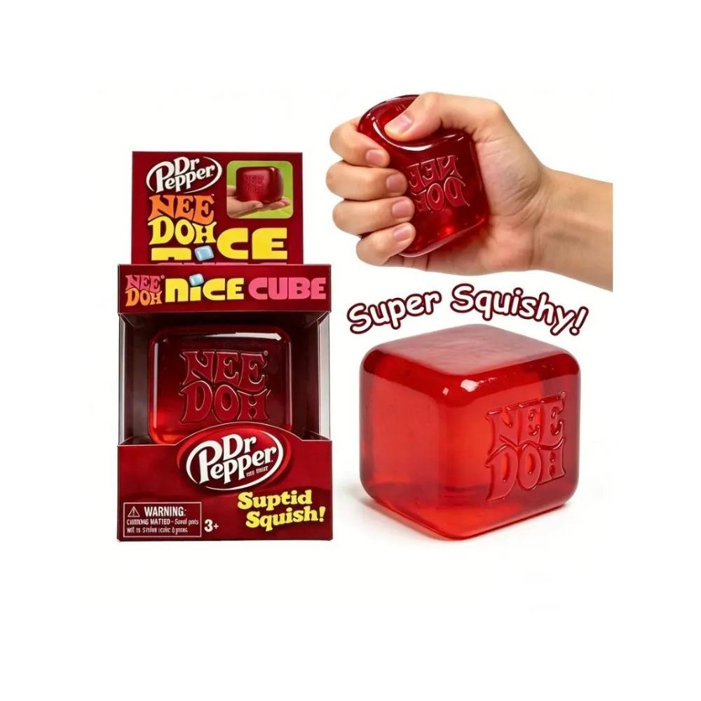 Schylling NeeDoh Nice Cube Nice-Sicle Сквиш-игрушка, антистрессовый кубик для снятия напряжения при СДВГ и для концентрации